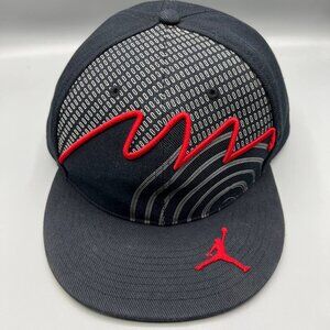Air Jordan Hat Men 7 3/8 Black Jumpman Fitted‎ Cap